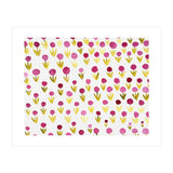 Small abstract watercolor flowers (Print Only) thumbnail