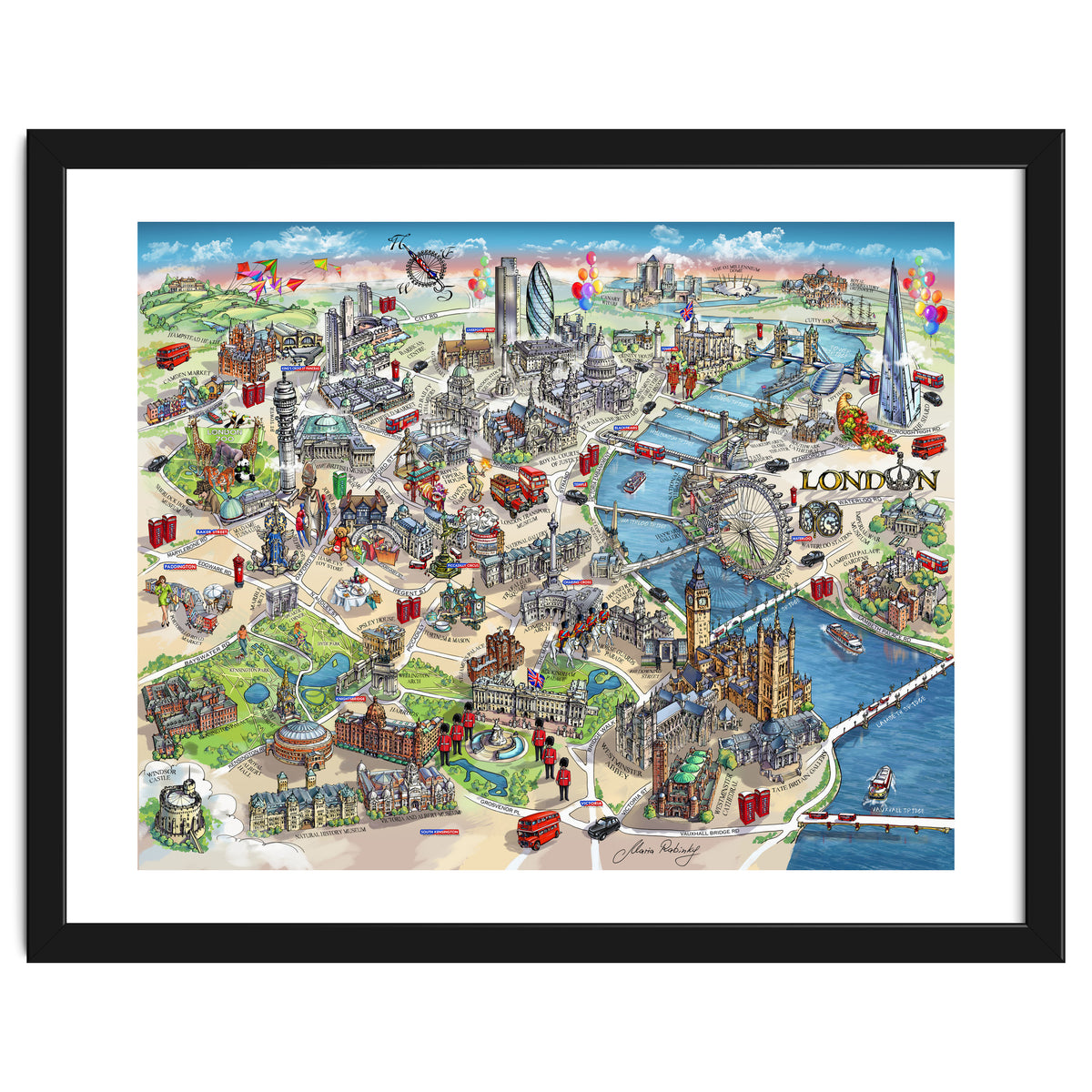 London Map Illustration
