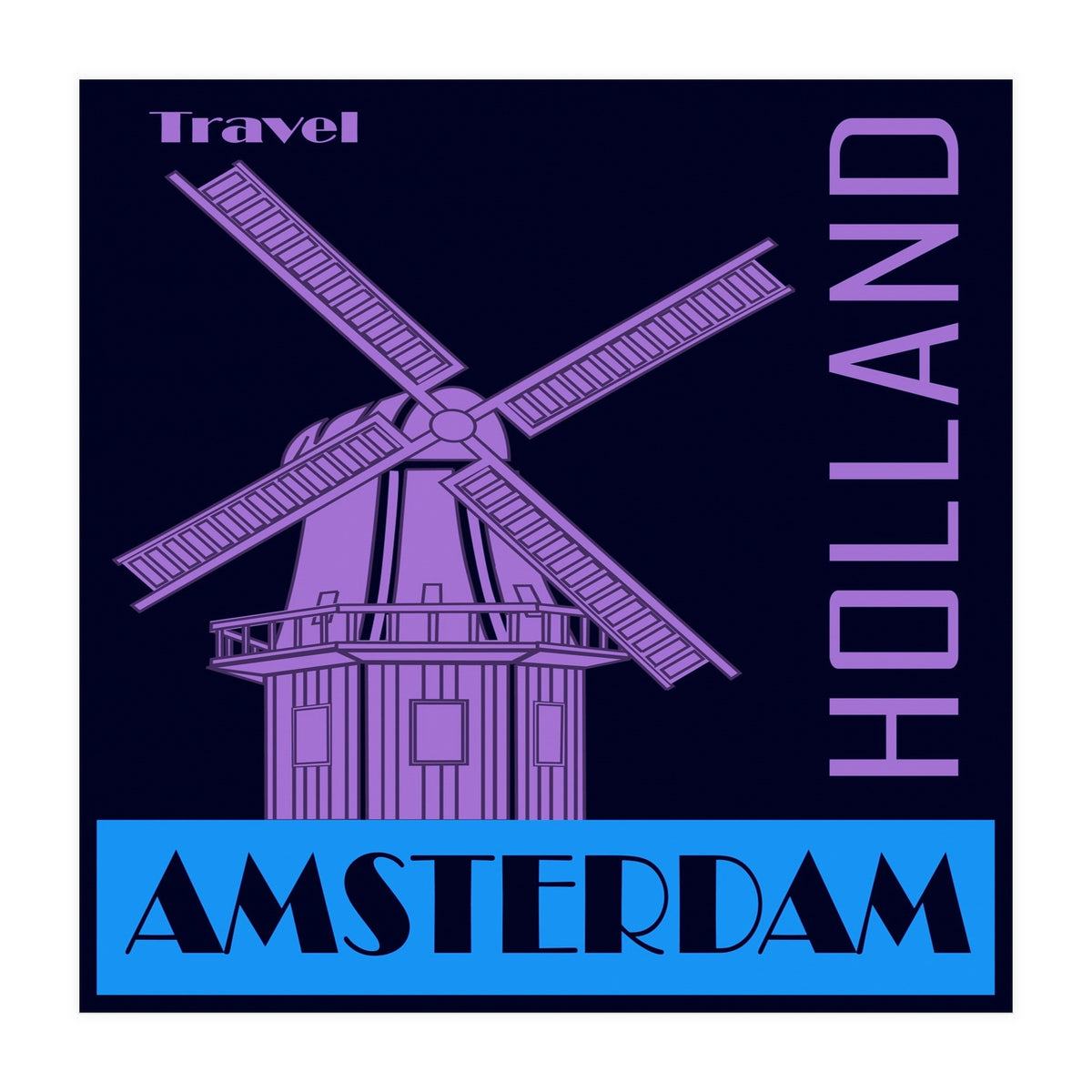 Travel Amsterdam Holland  (Print Only)