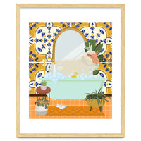 Sheep Bathing in Moroccan Style Bathroom