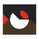 Geometric Shapes No. 10 - brown, dark blue & red (Print Only) thumbnail