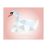Swan Low Poly Art (Print Only) thumbnail