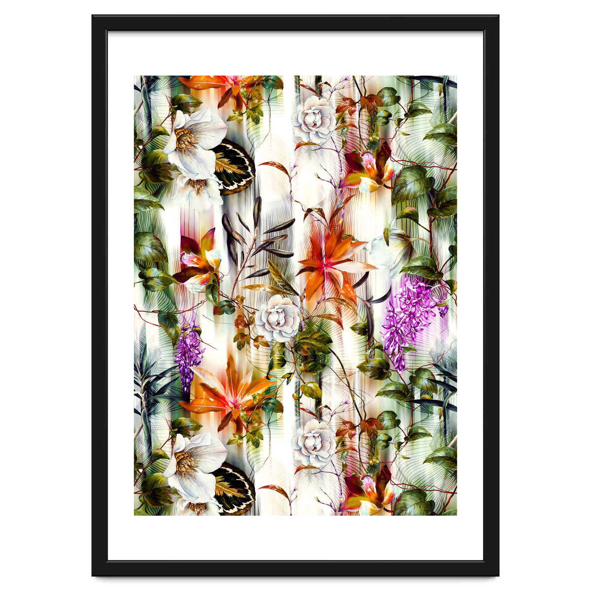 Abstract Motion Blur Floral