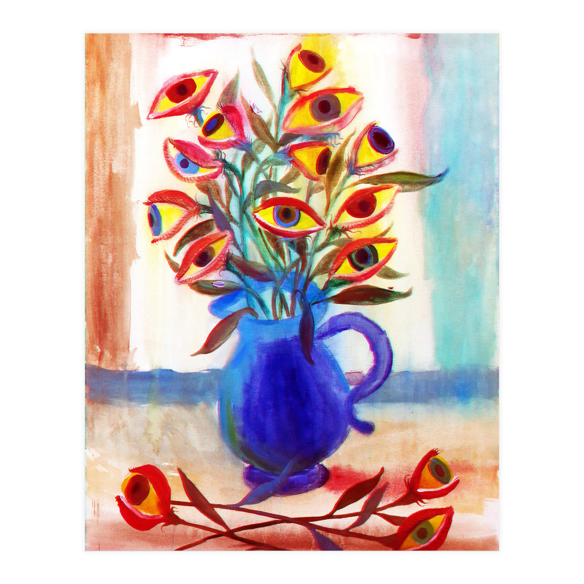 Flores Ojos 3d (Print Only)