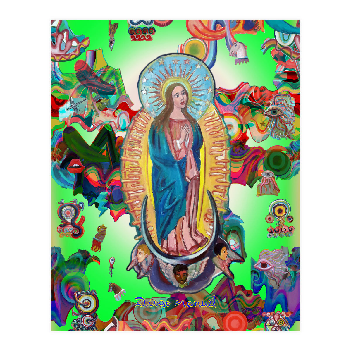 Virgen Y Graffiti 25 (Print Only)