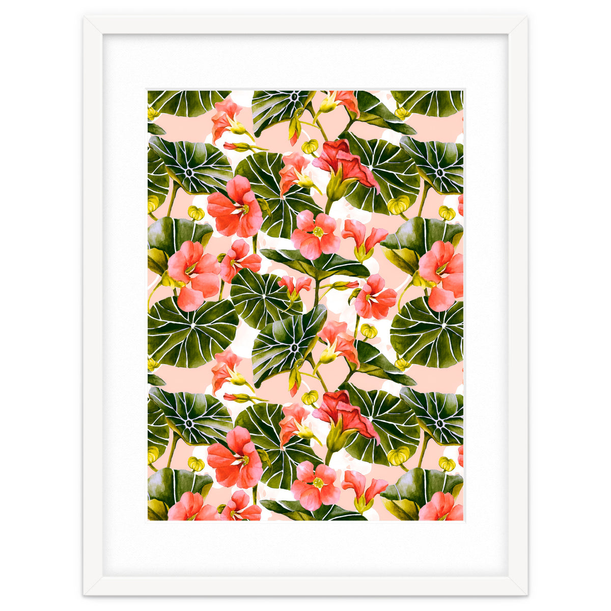 Nasturtiums watercolor 03