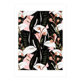 Flowery exotic botanical pink (Print Only) thumbnail