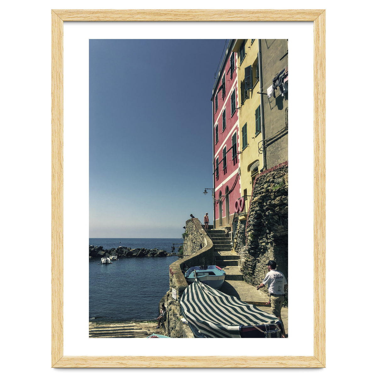 Cinque Terre Houses And Sea