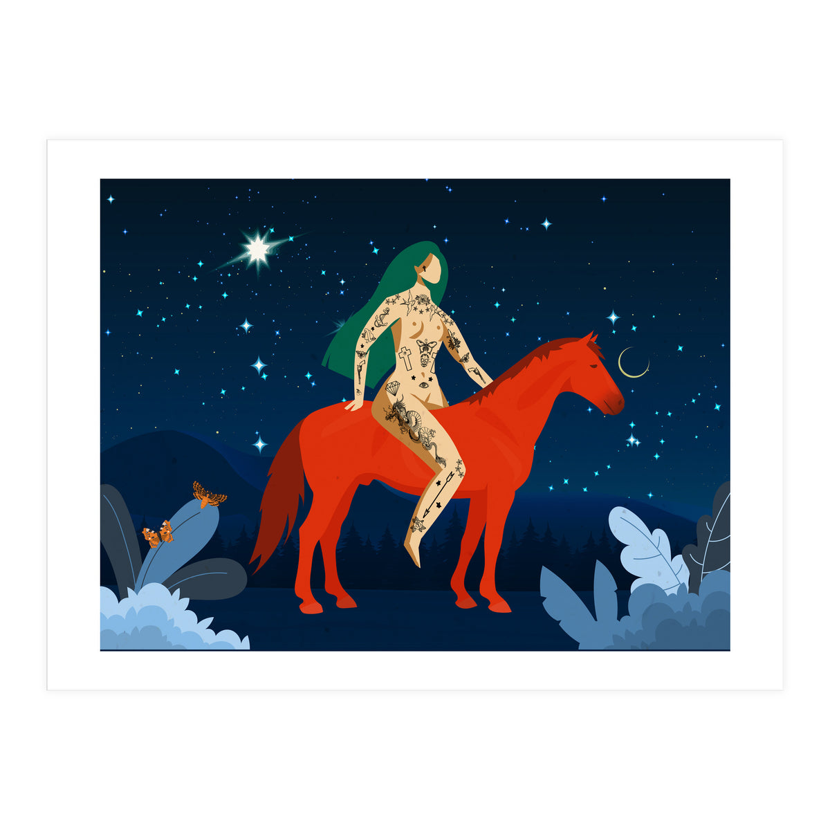 Riding My Red Horse (Print Only)