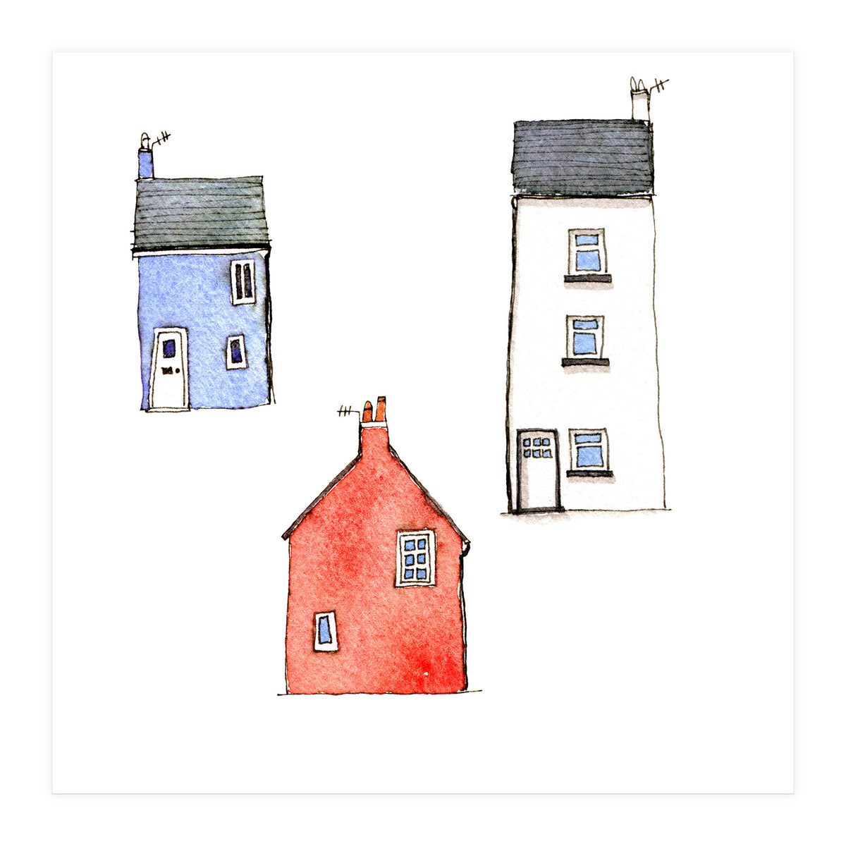 Cottages in Devon (Print Only)