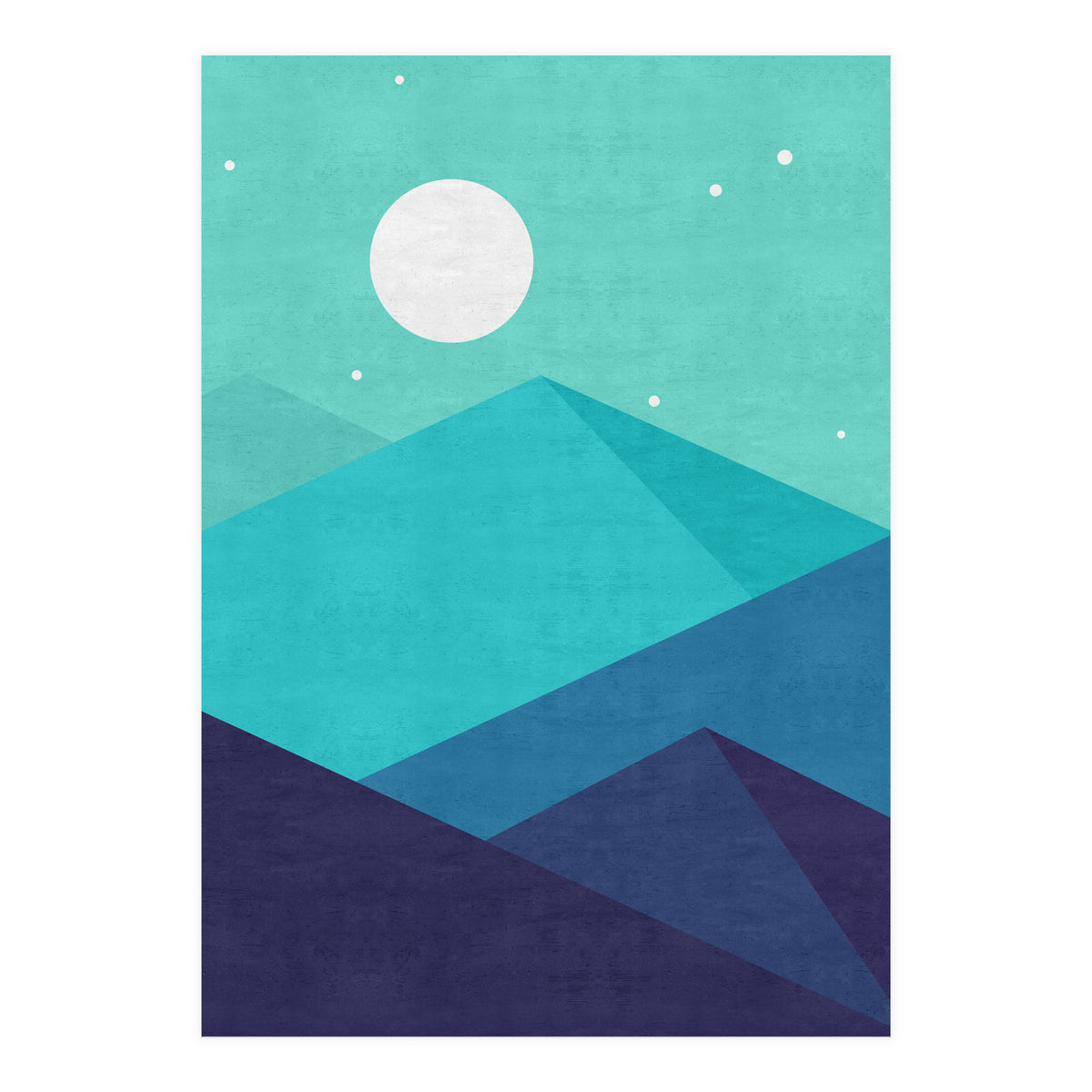 Moonlight mountains (Print Only)