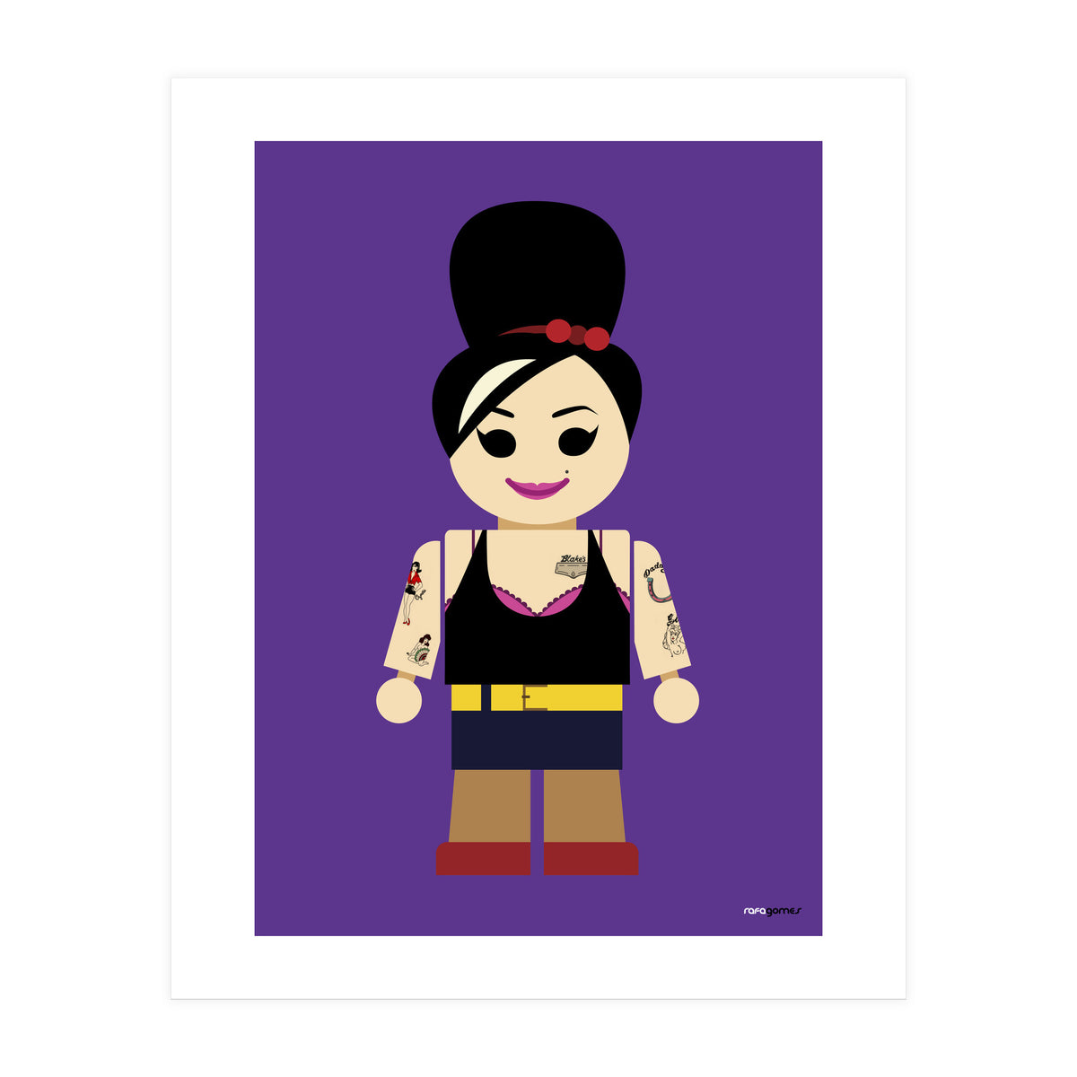 Amy Winehouse Toy (Print Only)