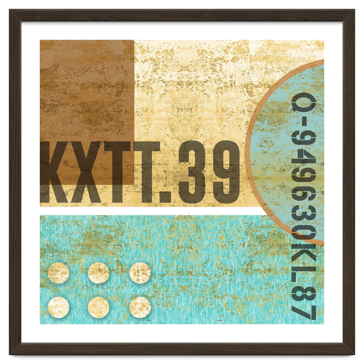 Abstract Industrial Sand And Blue