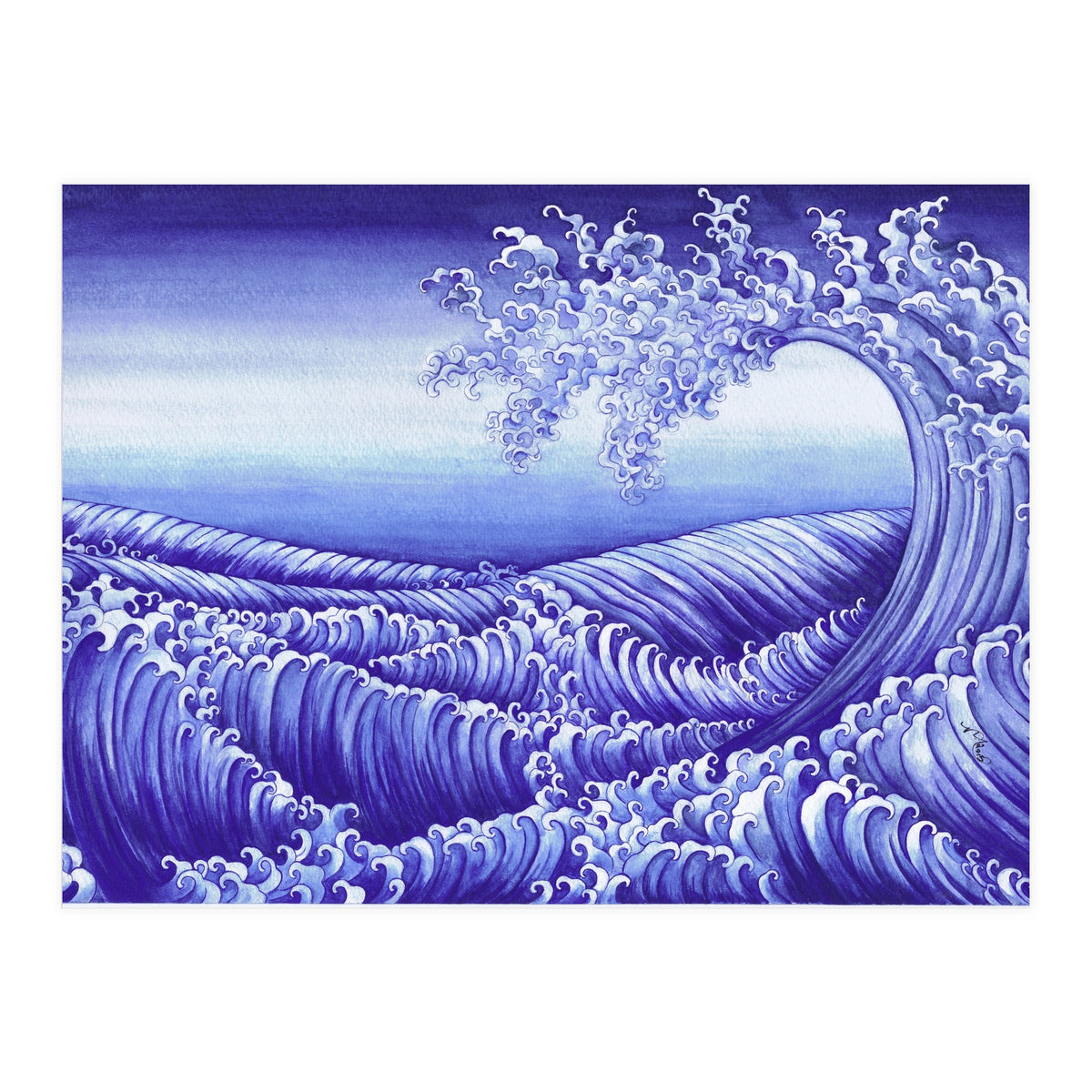 Turbulent Water Triptych part 3 (Print Only)