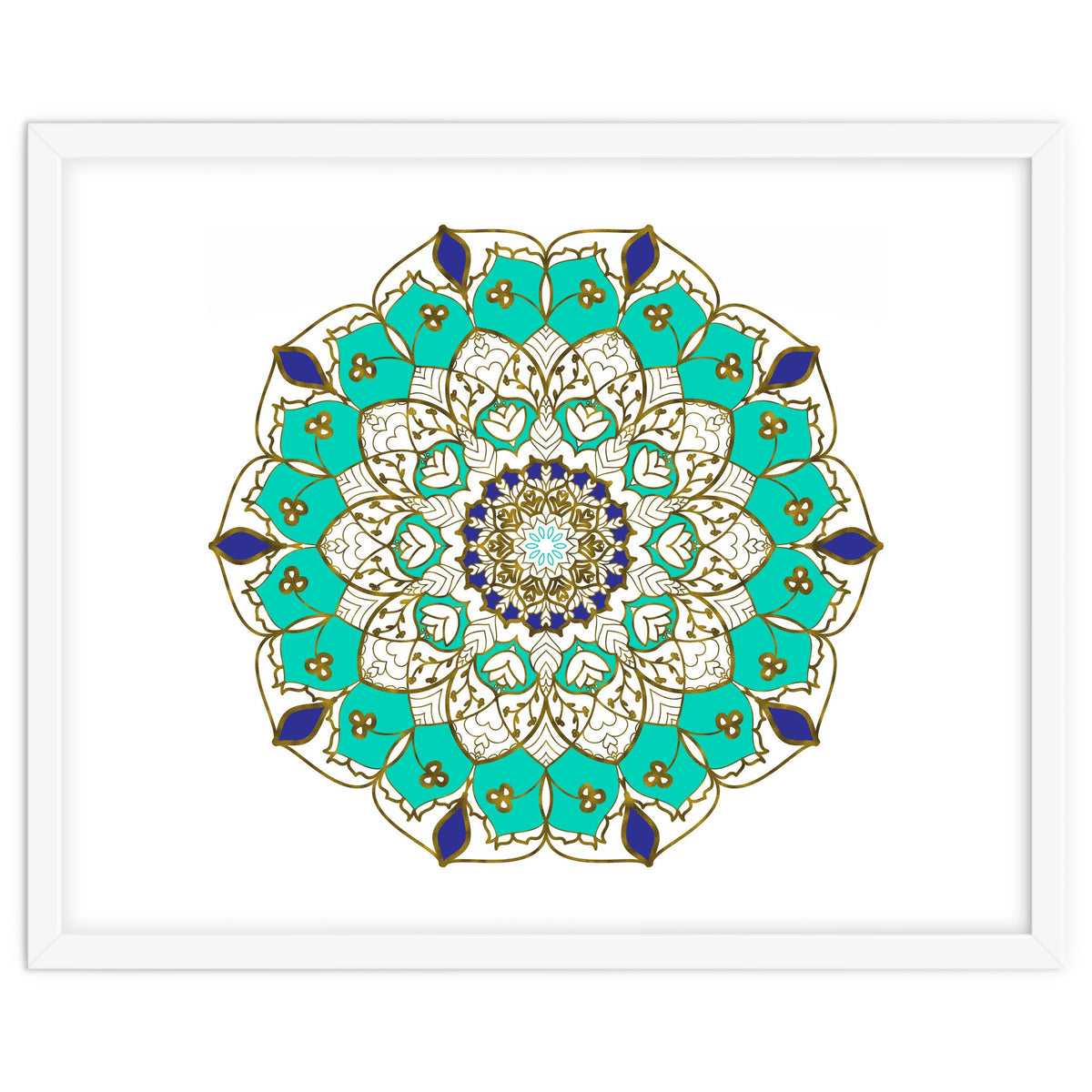 Blue and Gold Mandala
