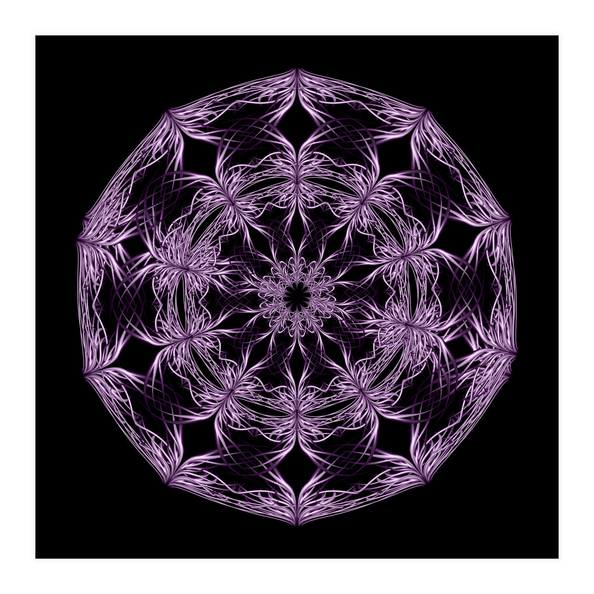 Mandala purple and black (Print Only)