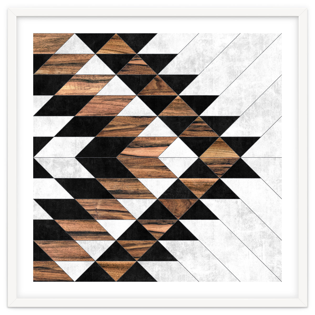 Urban Tribal Pattern No.9 - Concrete and Wood