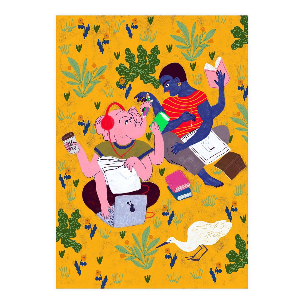 Sketching In The Park (Print Only)