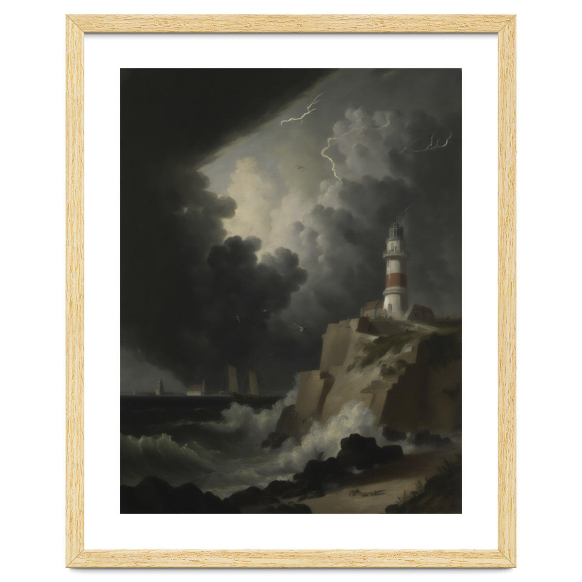 Lighthouse In A Storm