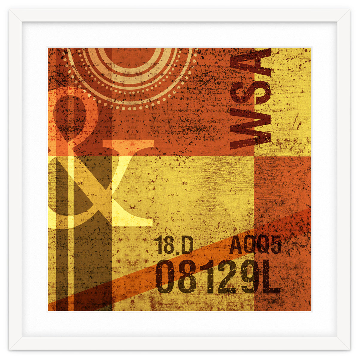 Abstract Industrial Yellow