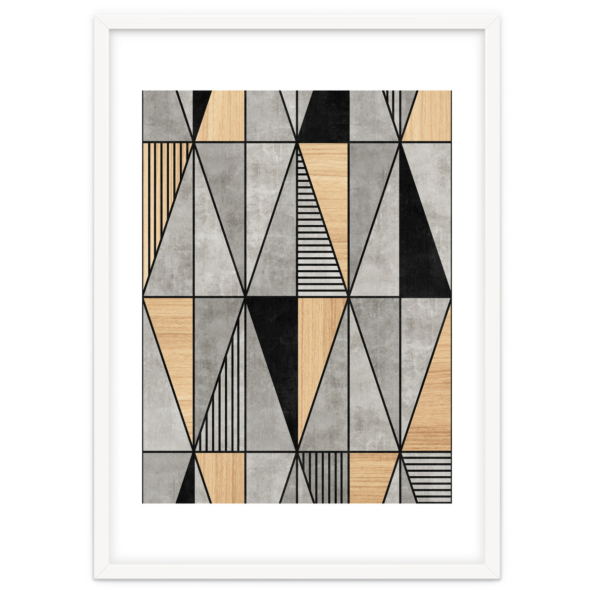 Concrete and Wood Triangles