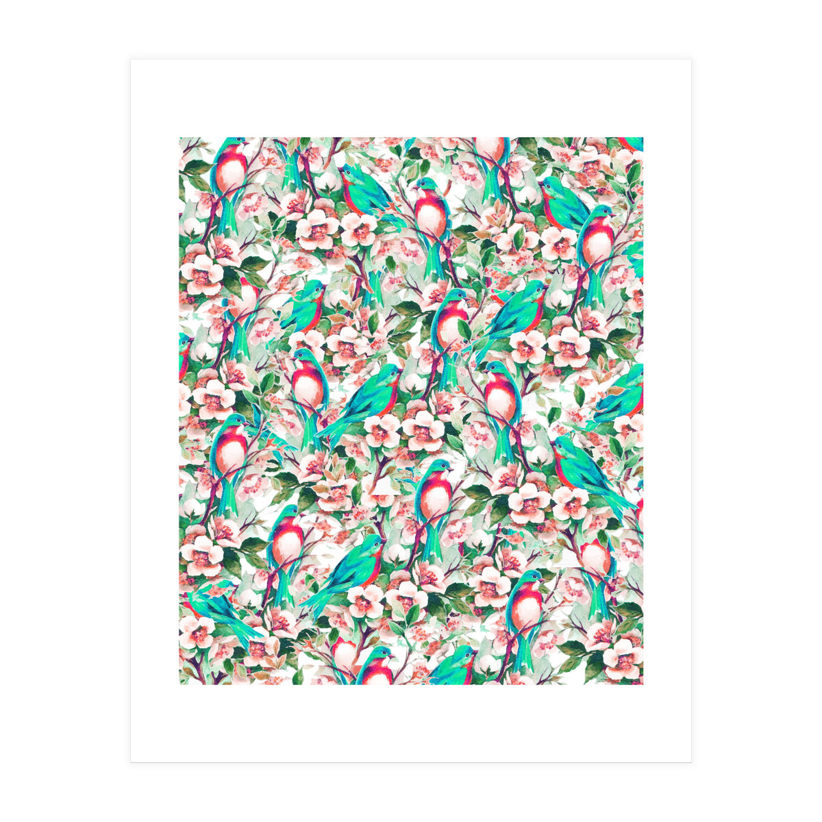 Birds & Flowers (Print Only)