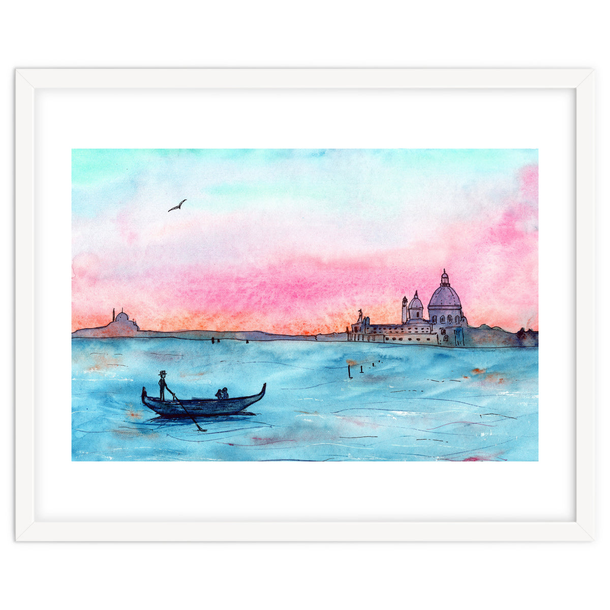 Sunset in Venice || watercolor