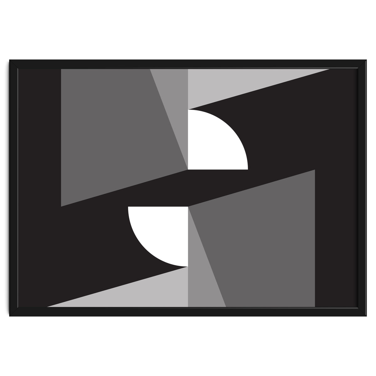 Geometric Shapes No. 11 - monochrome