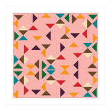 Kilim Pink Triangle Pattern (Print Only) thumbnail