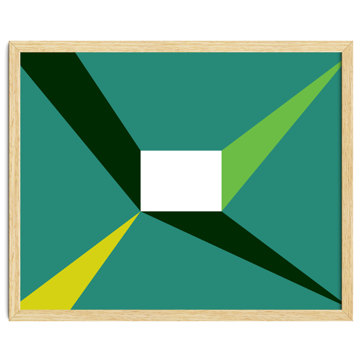 Geometric Shapes No. 27 - green, yellow & lime