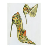 Green stiletto shoes (Print Only) thumbnail