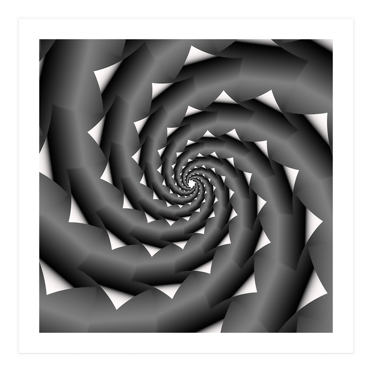 3D Abstract Spiral Design ART (Print Only)