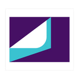 Geometric Shapes No. 22 - teal & purple (Print Only) thumbnail