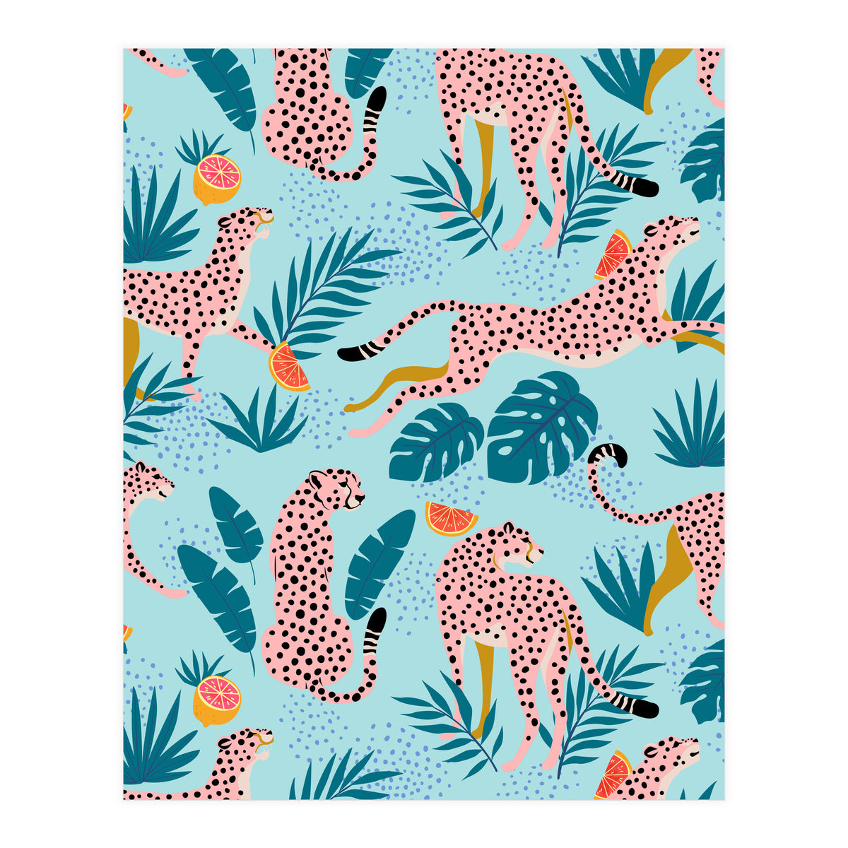 Cheetahs In The Grapefruit Grove (Print Only)