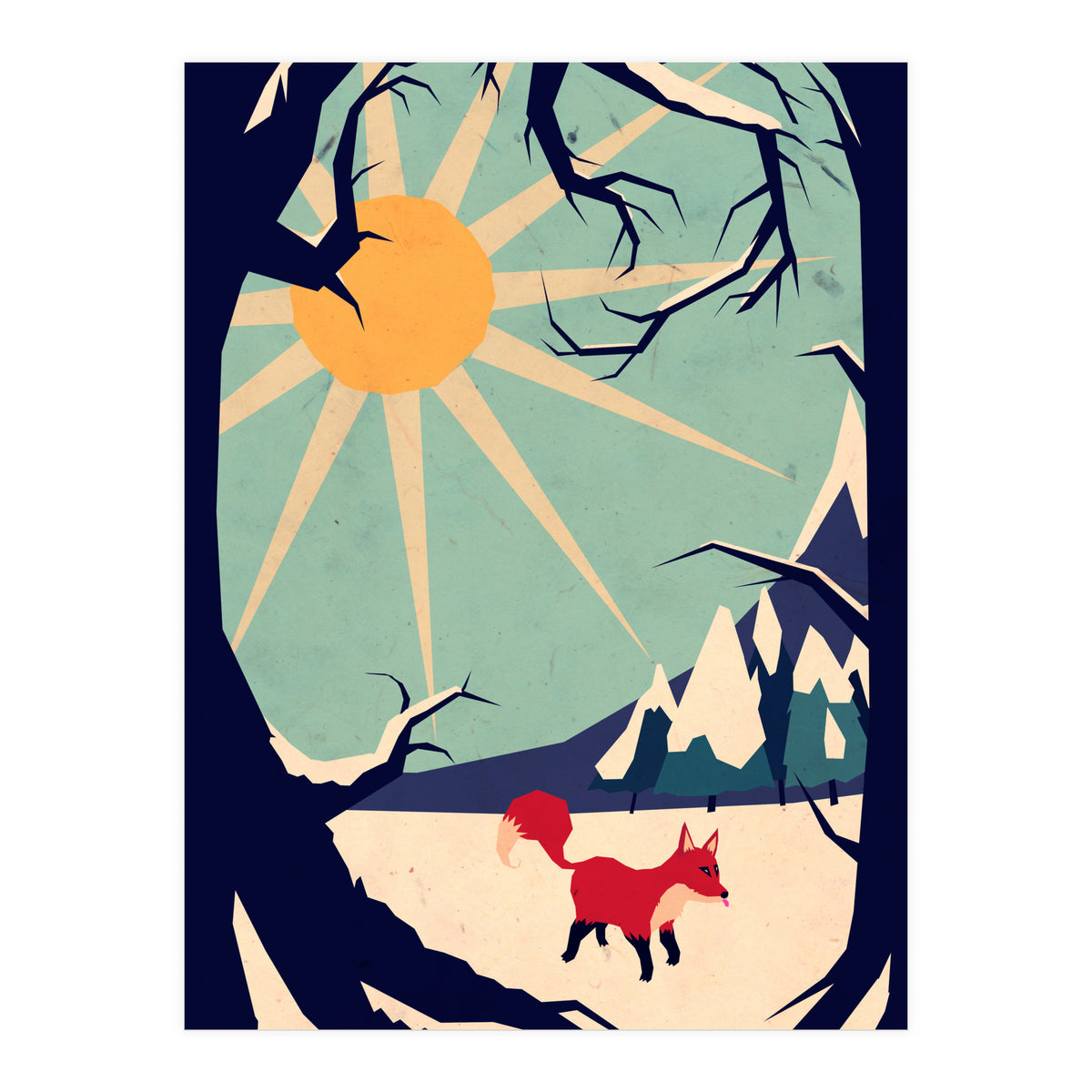 Fox Roaming Around II (Print Only)