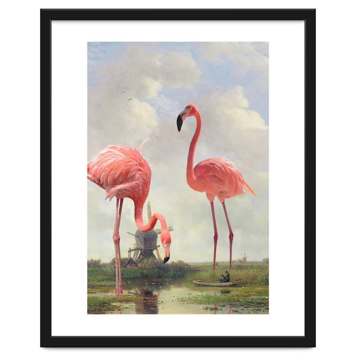 Fishing With Flamingos