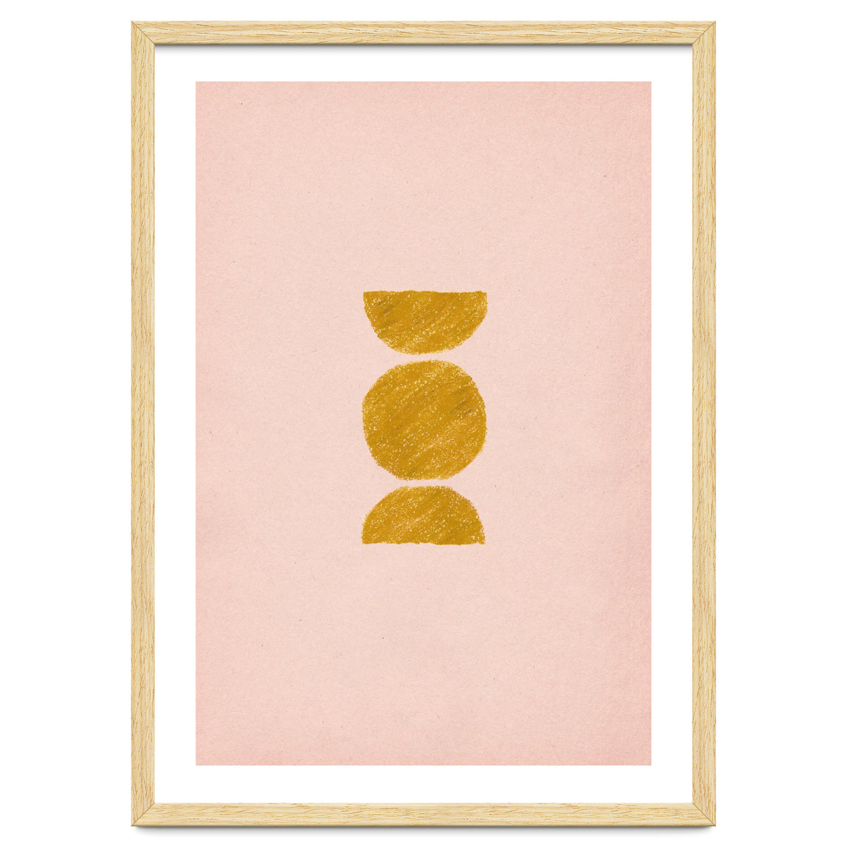 Pink and rust minimalist shapes