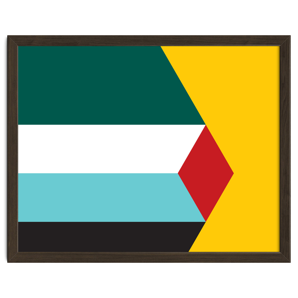 Geometric Shapes No. 43 - yellow & green