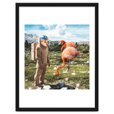 Alternate Reality, Surrealism Digital Photography, Space Flamingo Astronaut Collage thumbnail
