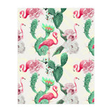 Flamingos, geometric and flowers (Print Only) thumbnail