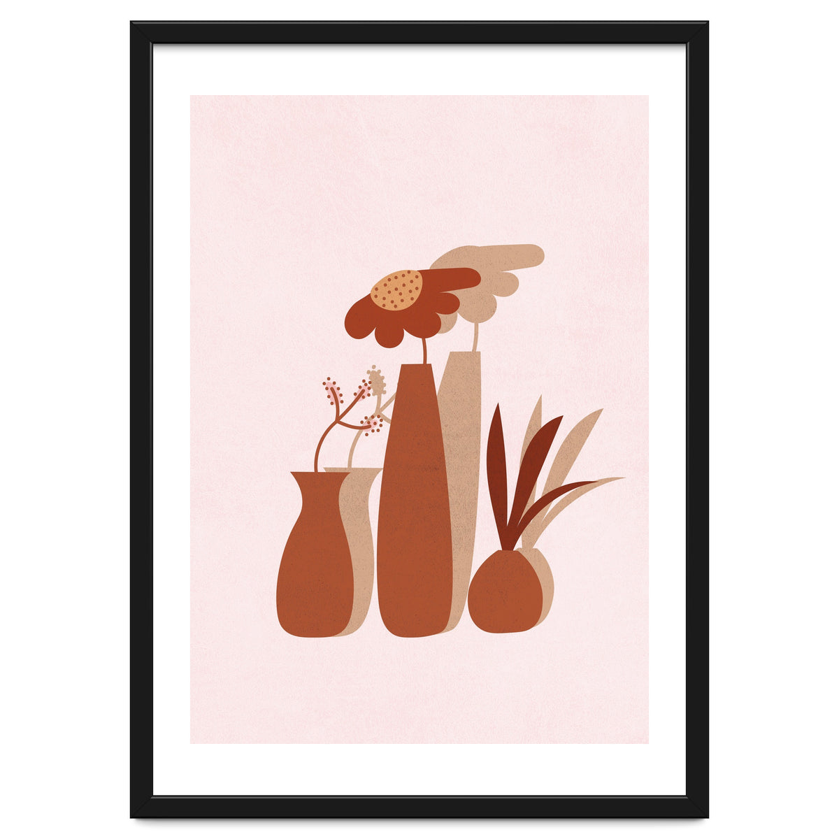 Mid Century Potted Plants