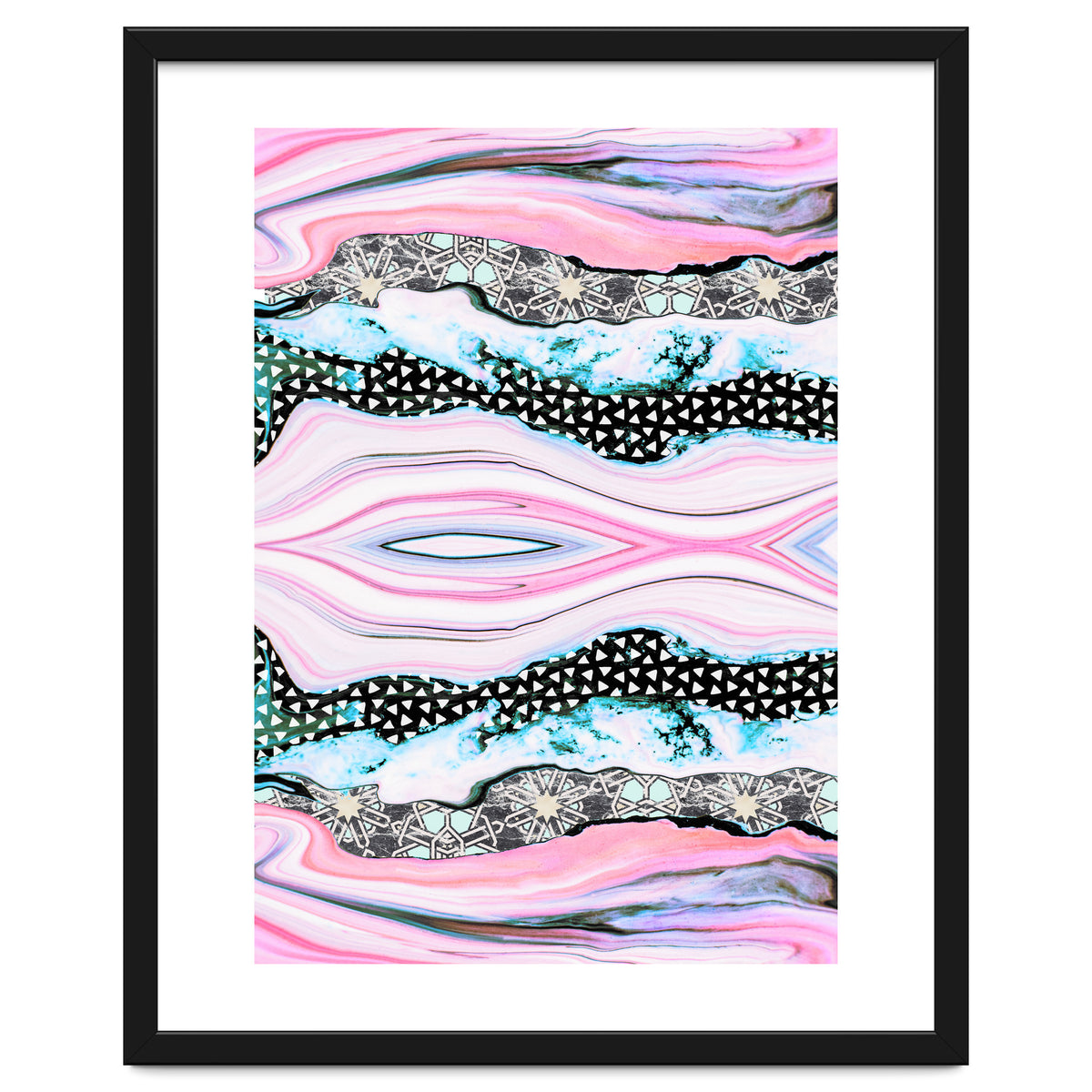 Abstract shapes of marble and patterns