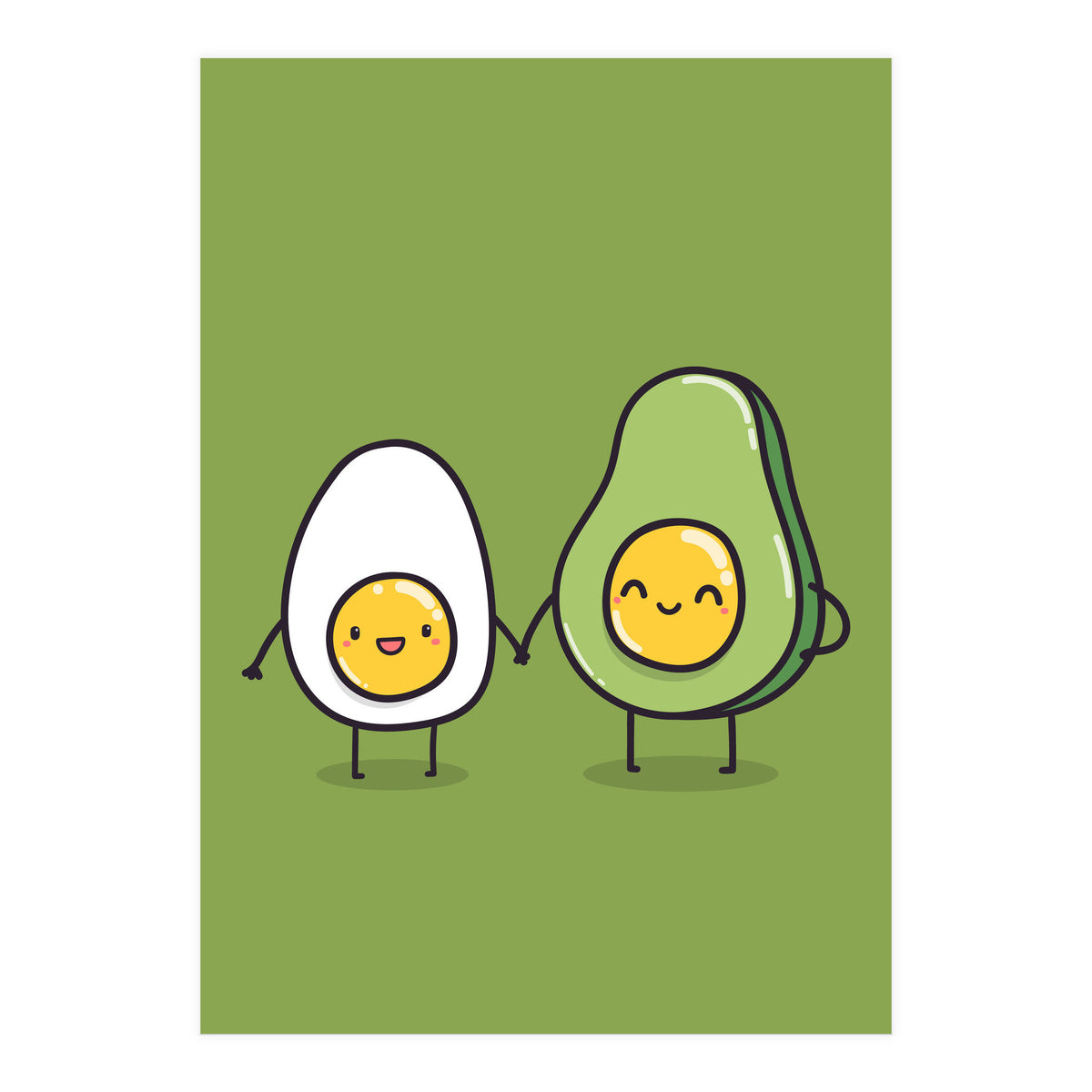 Egg Avocado best friends (Print Only)