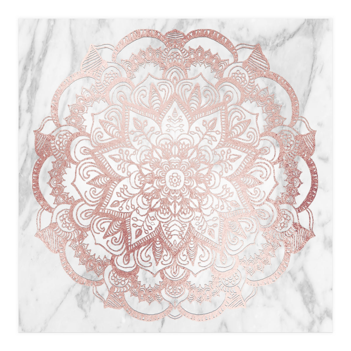 Rose Gold Mandala Star (Print Only)