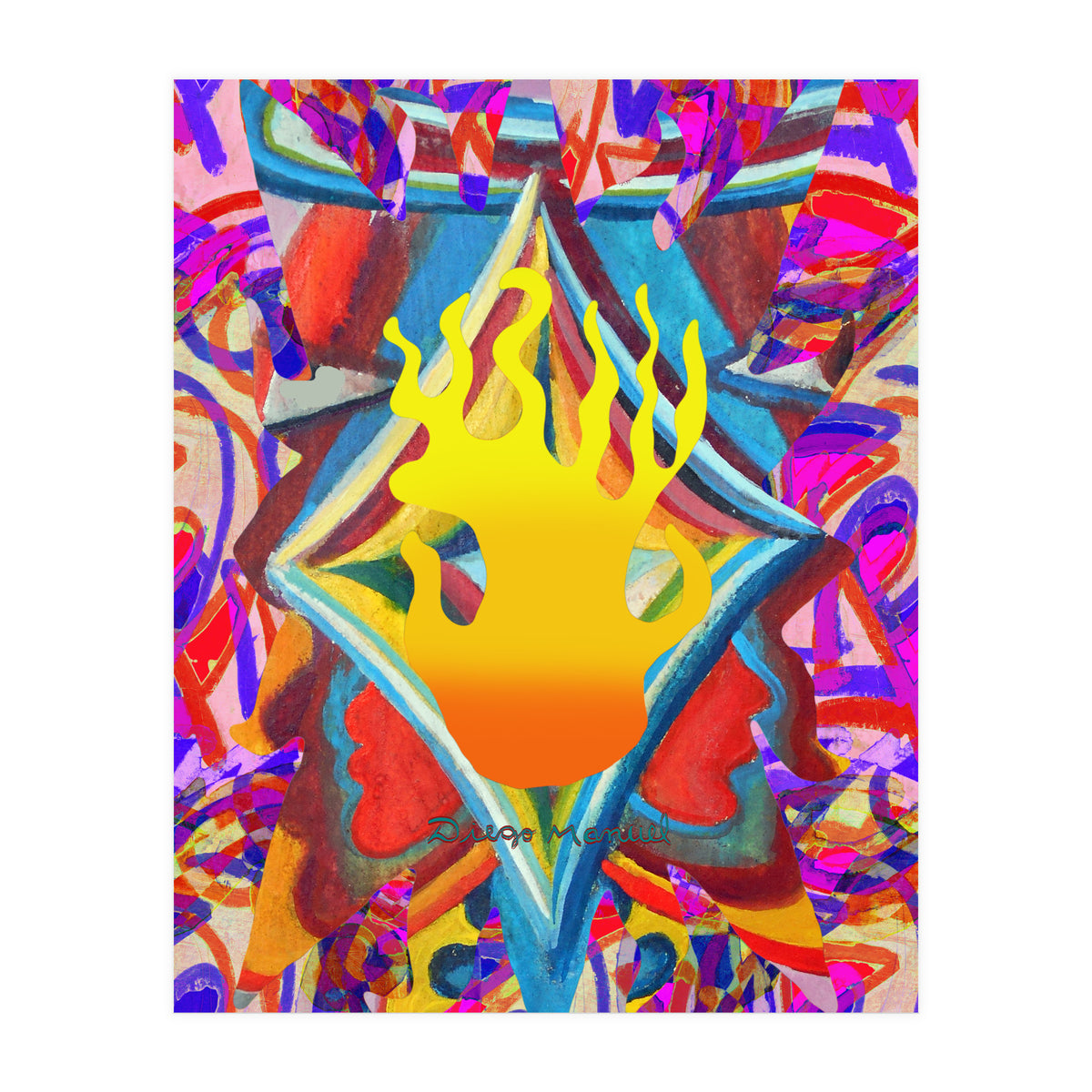 Fuego Y Graffiti 30 (Print Only)