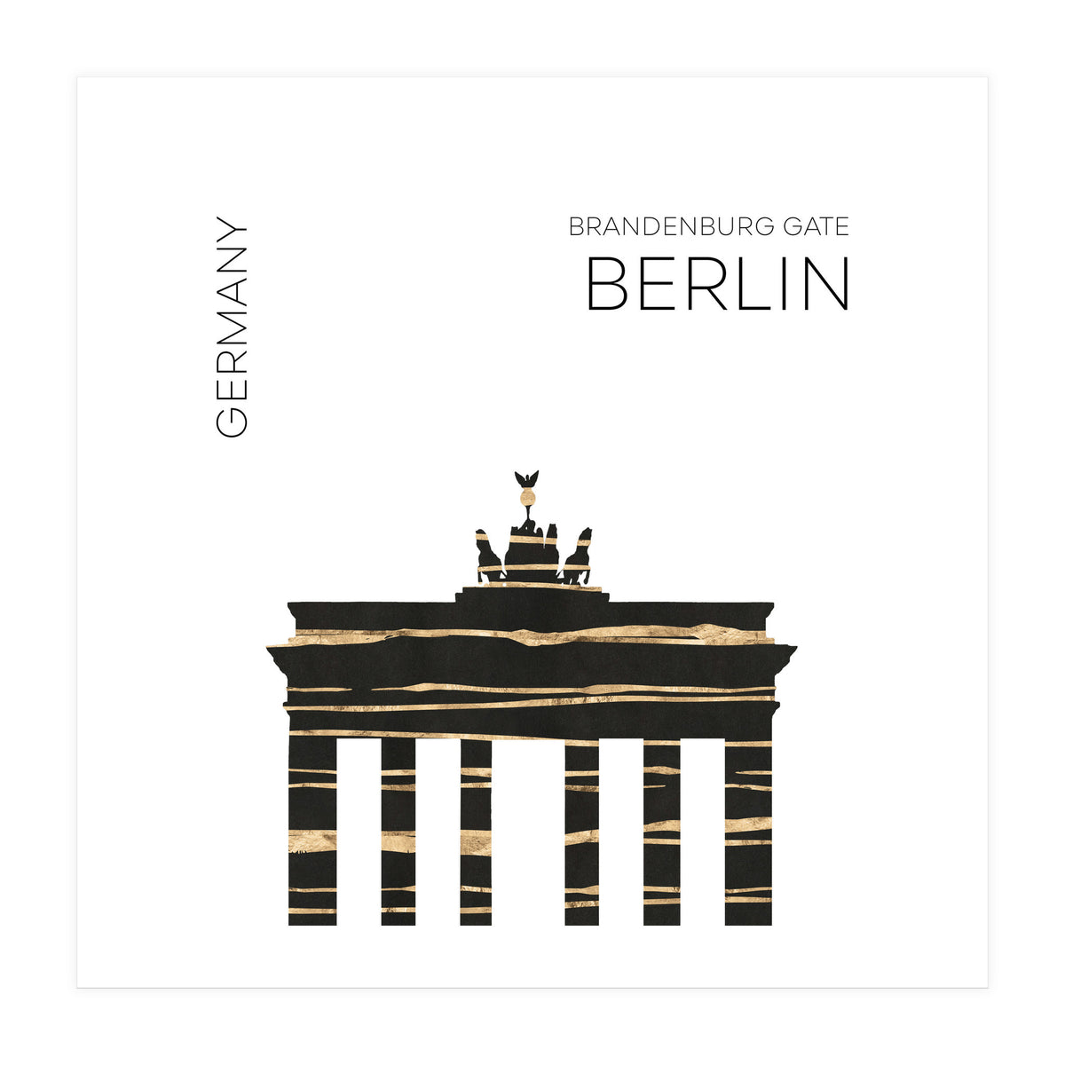 Urban Art BERLIN Brandenburg Gate (Print Only)