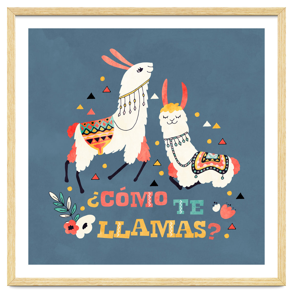 Llama With Cactus Como Te Llamas Spanish Saying 2