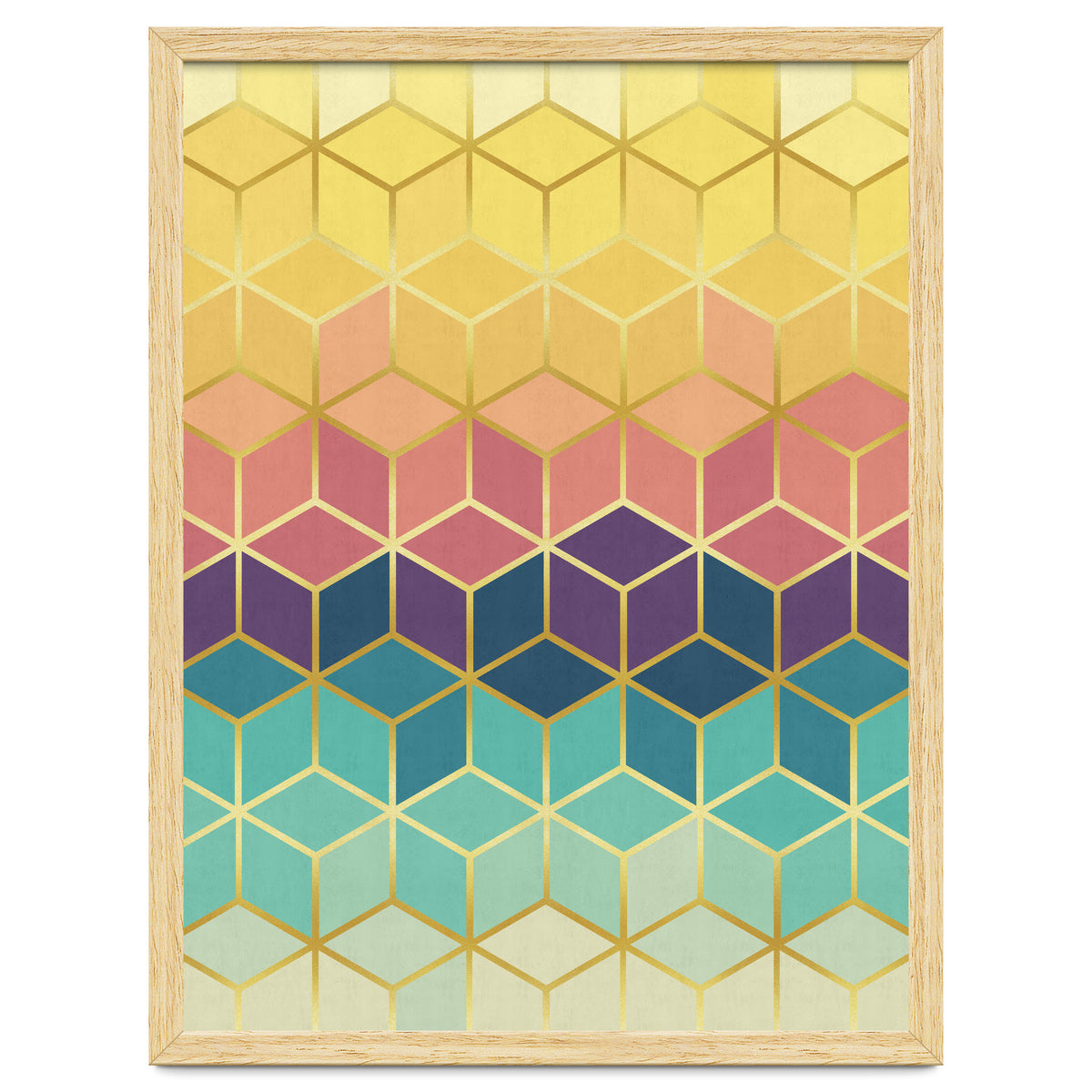 Colorful and golden pattern I