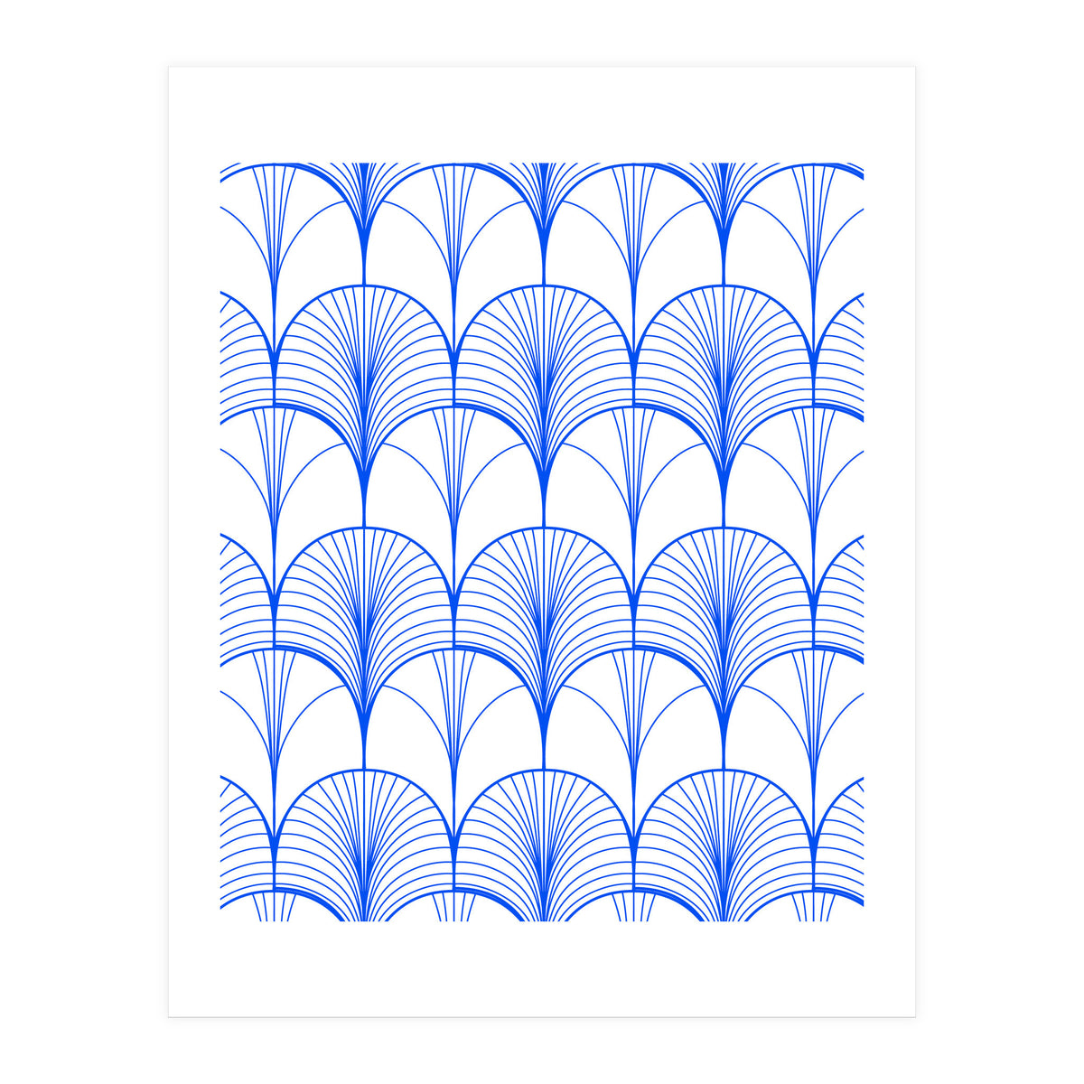 Art Deco Blue (Print Only)