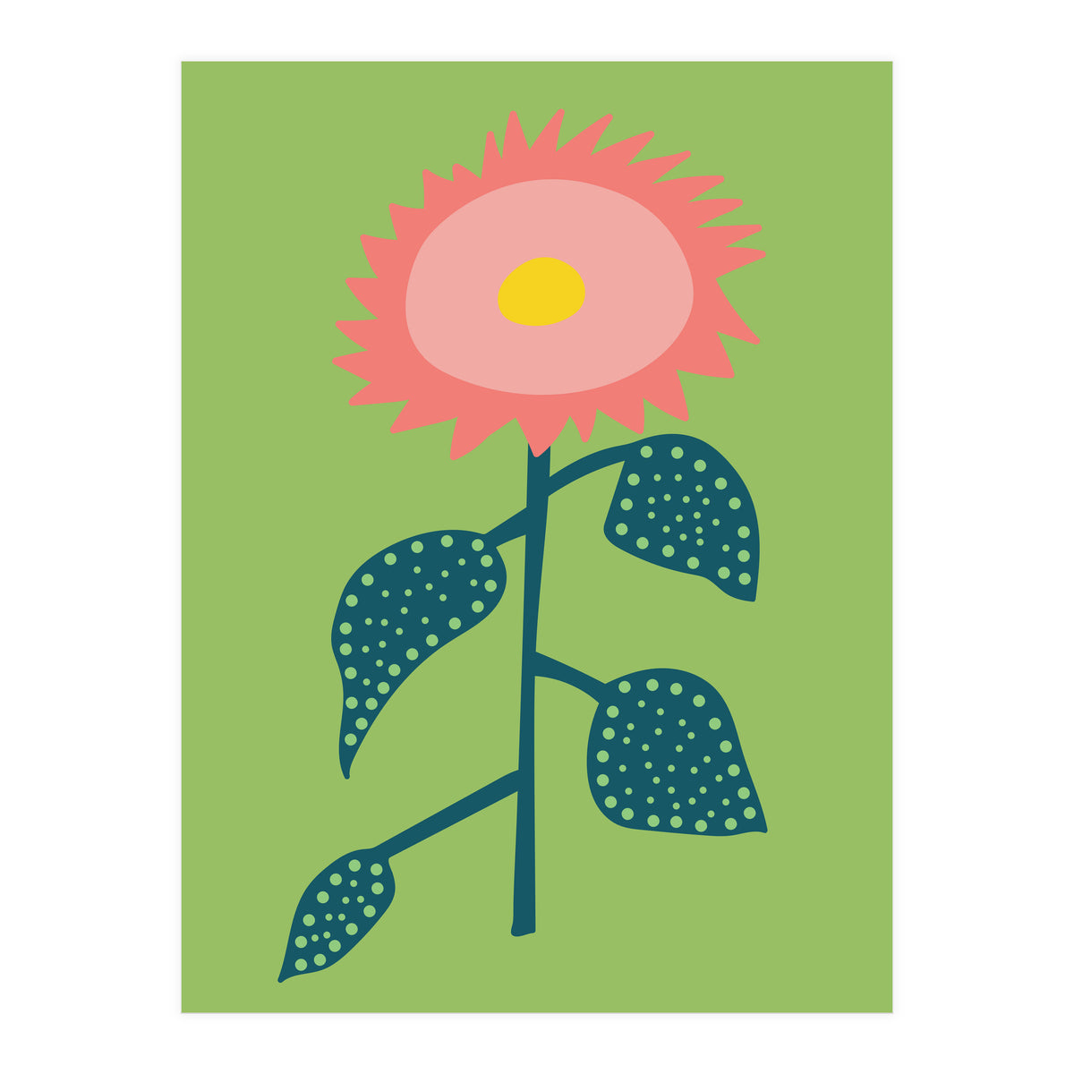 Abstract Sunflower Art (Print Only)